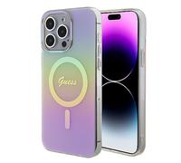 GUESS GUHMP15XHITSP - Carcasa rígida para iPhone 15 Pro MAX de 6,7", Color Rosa