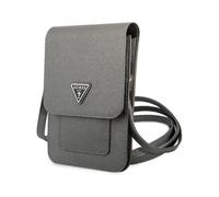 Guess GUWBSATMGR Bolso Saffiano Triángulo Gris