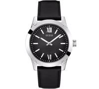 Guess Reloj analógico de hombre GW0628G1 – Cuarzo, correa de cuero, negro