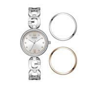 GUESS Watches Ladies Empower Reloj para Mujer Analógico de Cuarzo con Brazalete de Acero Inoxidable GW0693L1