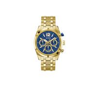 GUESS Reloj analógico 'Resistance' azul real / oro / offwhite, Talla One Size