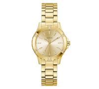 Guess Reloj de pulsera para mujer GW0948L2 Mist Gold – 35 mm, correa acero inoxidable, 3 bares
