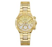 Guess GW0950L2 Harlow - Reloj de Pulsera para Mujer con indicador de Fecha, circonita, Correa de Acero Inoxidable, Cristal Mineral, Esfera Bicolor, 5 Bares, diámetro de la Caja: 38 mm