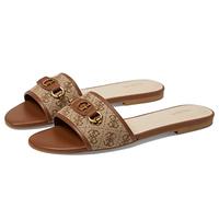 GUESS Hammi, Sandalia Mujer, Brown Multi 210, 39 EU