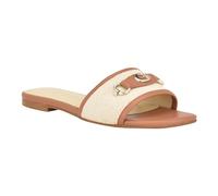 GUESS Hammi, Sandalias Planas Mujer, Medium Natural 102, 36 EU