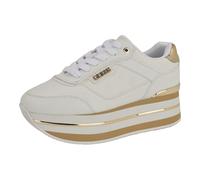 Guess Hansin para mujer, Blanco/Dorado 146, 39 EU