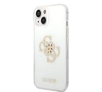 Guess Hard Cover 4G Glitter Big Logo para iPhone 14 Plus Transparente