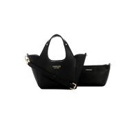 Guess Helina Mini Bolso de mano negro, imitación de cuero, mujer