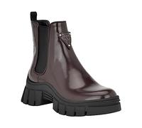 GUESS Hestia - Botines para mujer, Rojo oscuro, 40 EU