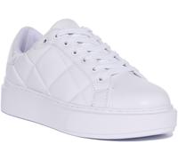 GUESS Hilan Acolchado Plataforma con Cordones Zapatillas Negras Mujer Ru 3-8