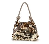 Guess Holiday Shine Bolso miniatura 16 cm color dorado