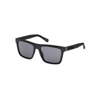 Guess Gafas de sol GU00166 C55 – Hombre, cuadrada inyectada – Negro brillante/Negro mate