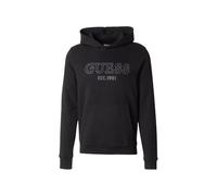 GUESS Hombre Sudadera con Capucha Algodón M5YQ36KCN01, Negro , L