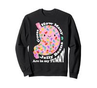 Guess How Many Jelly Beans Are in my Tummy Funny Kawaii Sudadera
