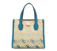 GUESS Silvana 2 Comp Mini Tote, Hand Bag Women, Teal Logo, One Size
