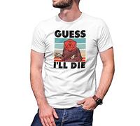 Guess I Die Dice Digital D20 Die Guess Die Camiseta De Hombre Blanca Size S