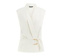 GUESS Iva Overlap Sl Blous White Peaks Talla: 36 | Blusas Outlet | Mujer | Blanco