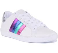 Guess Jacobb2 Zapatillas De Cordones Blancas Para Mujeres Talla 3 - 8