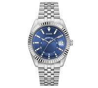 Guess Jaden GW0977G1 - Reloj de Pulsera para Hombre (Acero Inoxidable, 42 mm, Correa de Acero Inoxidable, 3 Bares), Color Plateado