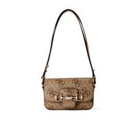 GUESS bolso bandolera bolso de hombro Janie Logo Convertible Xbody Flap Latte Logo marrón claro