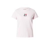 GUESS JEANS Camiseta 'I LOVE GJ' lila pastel / rojo cereza / negro M lila pastel / rojo cereza / negro