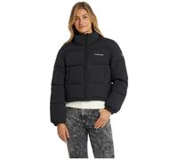 Guess Jeans Chaqueta Puffer Acolchada Cortada Negra W4BL20 WGII2 JBLK