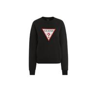 GUESS JEANS elpa de gran tamaño con logotipo icónico Una sudadera de cuello redondo de gran tamaño con el icónico logotipo Triángulo Rojo en el Pecho. Sudadera Cuello redondo de punto afelpada. Cuello