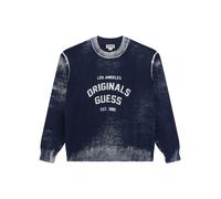 Guess Jeans Sudadera sin capucha de hombre. Azul marino L