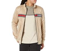 Guess Jeans Sudadera Zip Z2BQ06 FL04Q para hombre, beige, XS