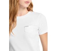 GUESS JEANS T-SHIRT MANICHE CORTE DONNA BIANCO