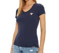 GUESS JEANS T-SHIRT MANICHE CORTE DONNA BLU