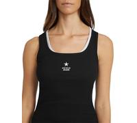 Guess Camiseta sin mangas Star para mujer, negro azabache, XL
