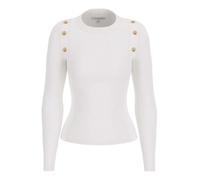 Guess - Jersey Vonn con Botones - Knitwear - Mujer - Blanco - S -