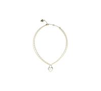 GUESS Collar JUBN04208JWYGRHT-U collar corazón de acero inoxidable, Plata, No es una piedra preciosa