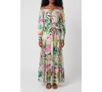 GUESS Josee Off Shoulder L Tropical Escape Prin Talla: S | Vestidos Maxi Outlet | Mujer
