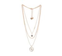 GUESS Juego de collar de piedra de cristal dorado de 3 piezas