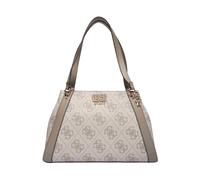 GUESS bolso de hombro Karnilla Logo Girlfriend Carryall Dark Taupe Logo marrón topo