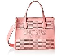 GUESS Katey Perf Small Tote Pink