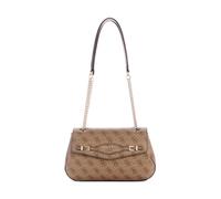 GUESS Katya Convertible Crossbody Flap, Bandolera para Mujer, Logotipo de Latte, Talla única