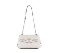GUESS Katya Convertible Crossbody Flap, Bolso Bandolera Mujeres, Logo Blanco, Talla única