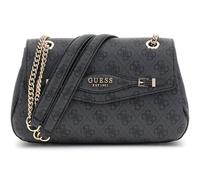GUESS Katya Convertible Xbody Flap Bag Coal Logo