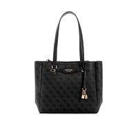 GUESS Katya Multi Compartment Tote, Bolso de Mano Mujer, Logotipo de carbón, One Size