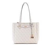 GUESS Katya Multi Compartment Tote, Bolso de Mano para Mujer, Logotipo Blanco, Talla única