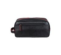 GUESS Kit de Viaje con Cremallera para Hombre con Color Pop, Detalles en Negro y Rojo, Talla única, Talla única, Detalles en Negro y Rojo, Talla única, Juego de Viaje con Cremallera Superior y Pop de