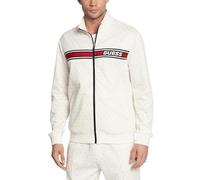 Guess Korbin Z2BQ06K7122 - Sudadera de algodón jacquard para hombre, corte regular, cuello alto, Z2BQ06, K7122, P13W, beige, S