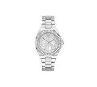 GUESS Lady Empire - Reloj analógico multifunción para Mujer, 40 mm de Ancho, Tono Plateado, Tono Plateado, Clásico