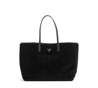Guess Large Bolsa shopping negro, de piel sintética, mujer