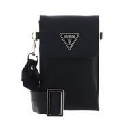 GUESS Latona Flap Chit Chat, Bandolera, Funda, Cartera para teléfono Mujeres, Negro, Talla única