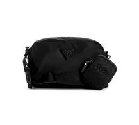 Guess Latona Bandolera negro, fibra sintética, mujer