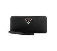 GUESS Laurel - Cartera Grande con Cremallera Alrededor para Mujer, Talla única, Black, Talla única